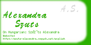 alexandra szuts business card